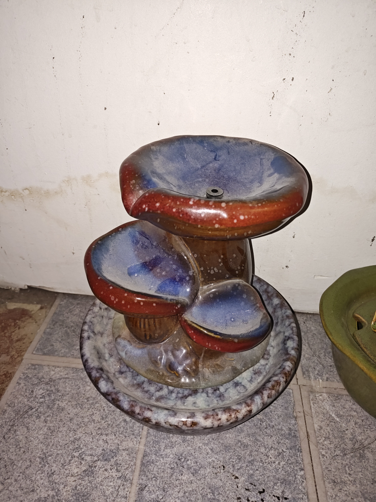 Ceramic Mushroom Water Fountain