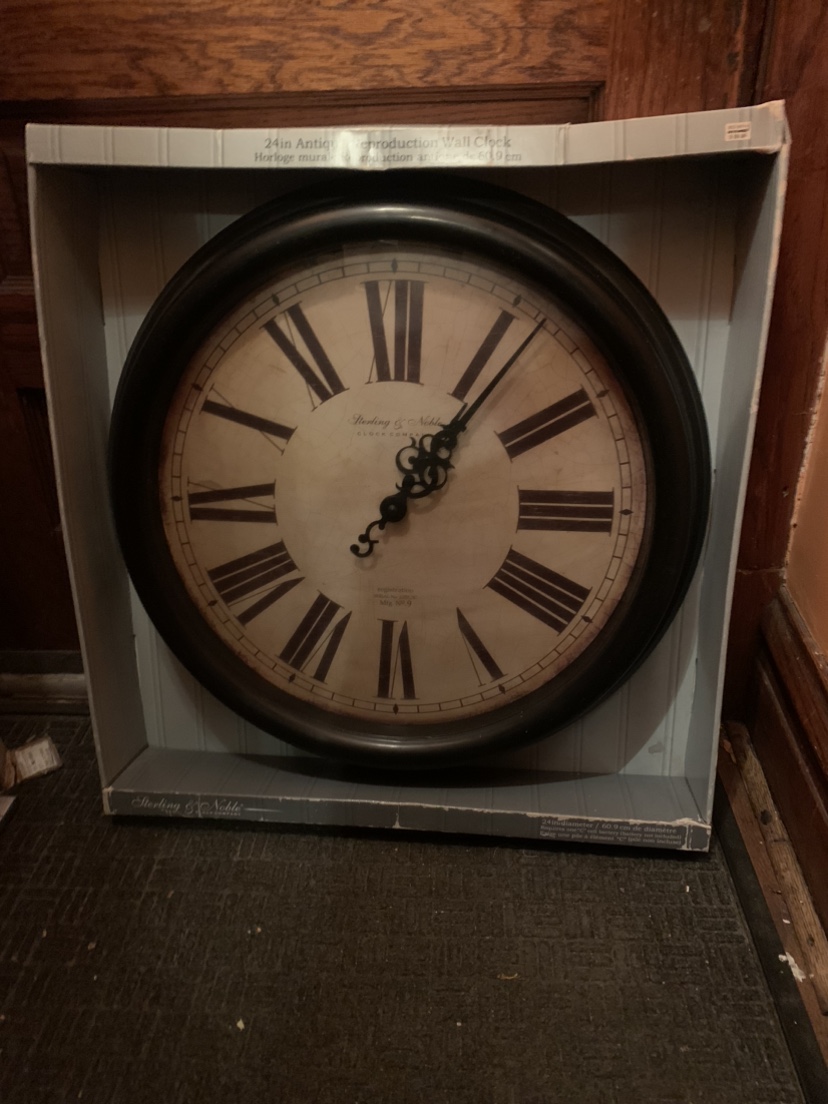 Sterling & Noble 24in Antique Reproduction Wall Clock