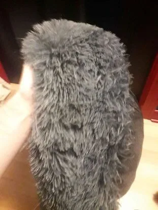 Grey Pet Bed Fluffy small pet bed for small dog or cat image indicator(5)