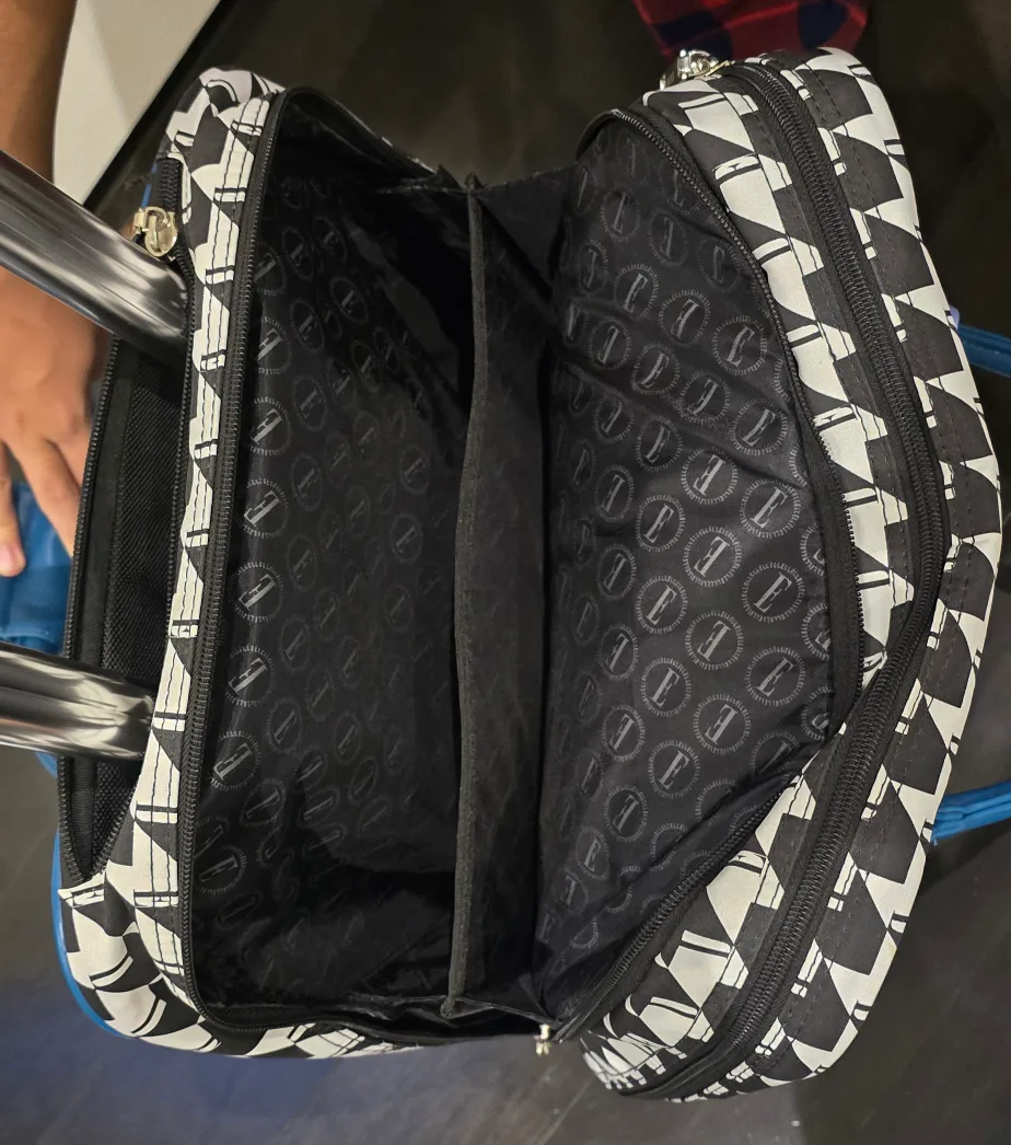 NEW! ELLE Unique & Trendy Rolling Carry-On Office Suitcase image indicator(4)