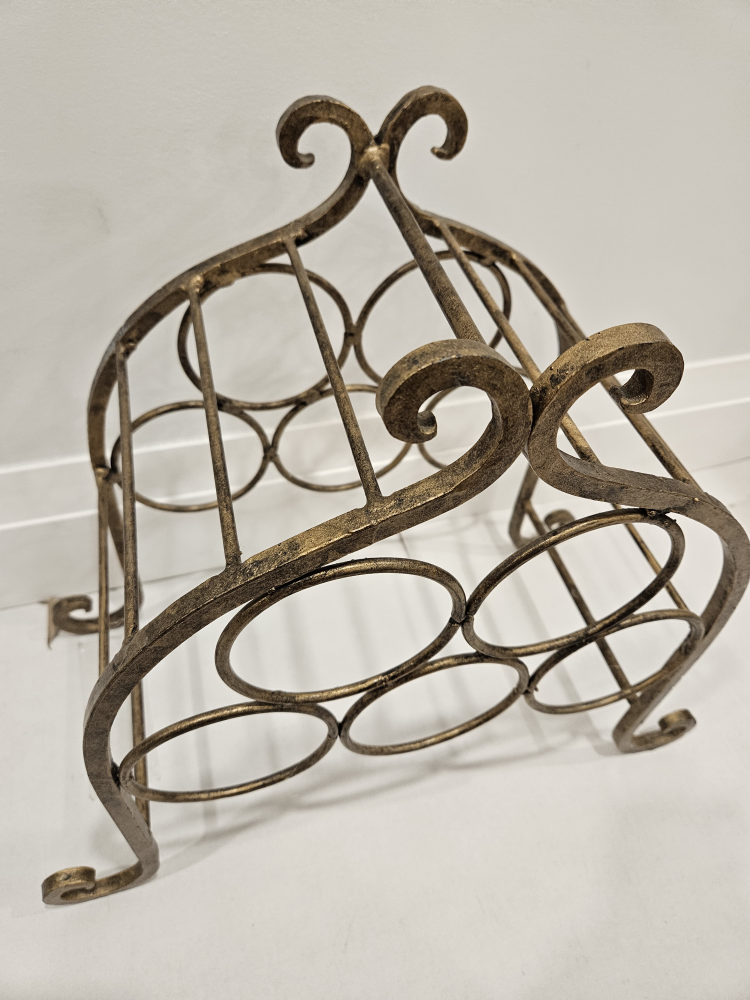 Gold Metal Wine Rack - photo 2