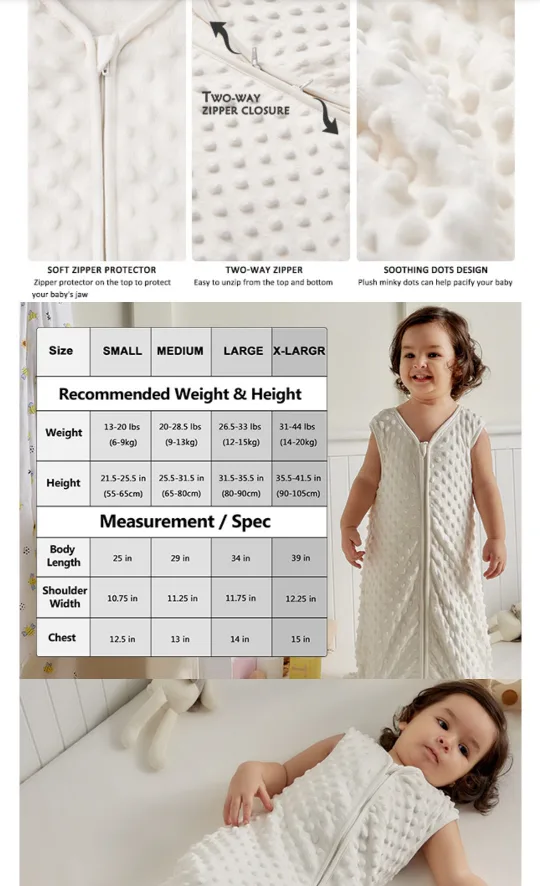 NEW!   DaysU Baby Sleep Sack, Sleeveless Wearable Blanket image indicator(6)