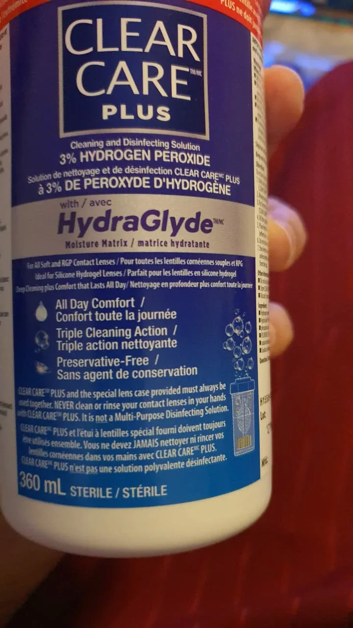 Clear Care Plus Hydrogen Peroxide Solution for Contact Lenses thumbnail