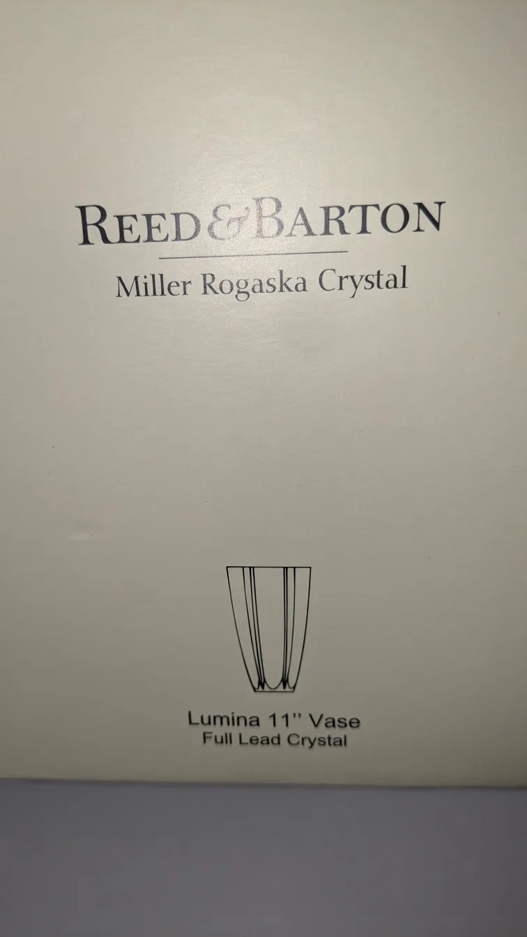 Reed & Barton Lumina 11" Vase  NEW IN BOX image indicator(4)