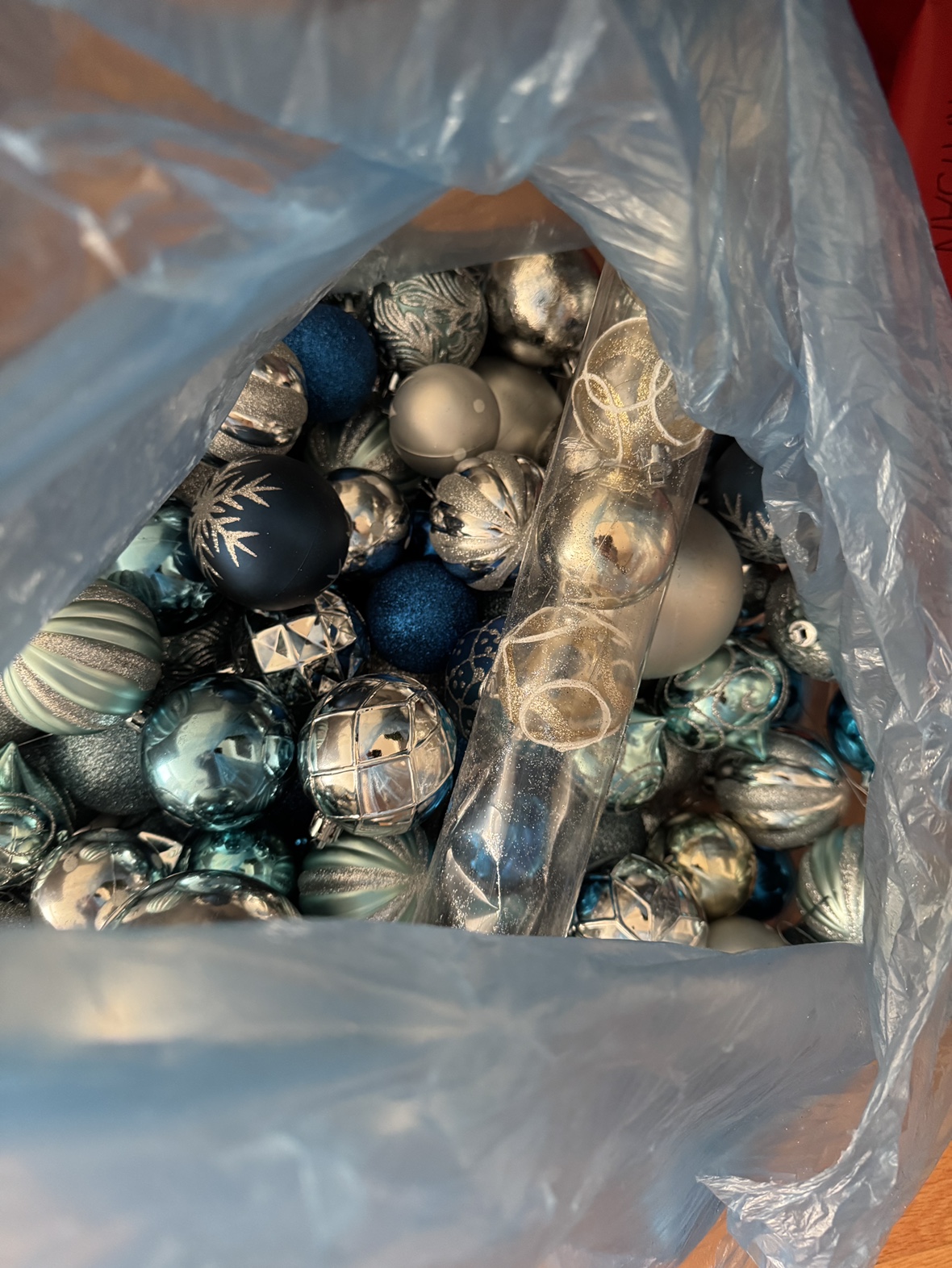 Christmas Ornaments - Blue and Silver - photo 2