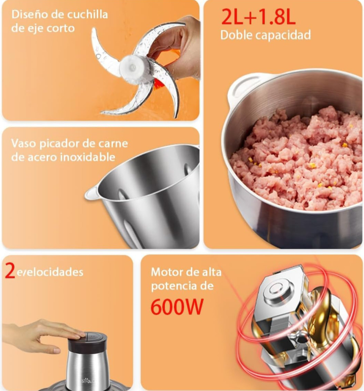 Electric Food Processor and Chopper - photo 4