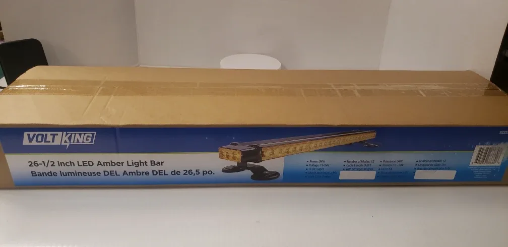 Voltking 26-1/2 inch LED Amber Light Bar image indicator(3)