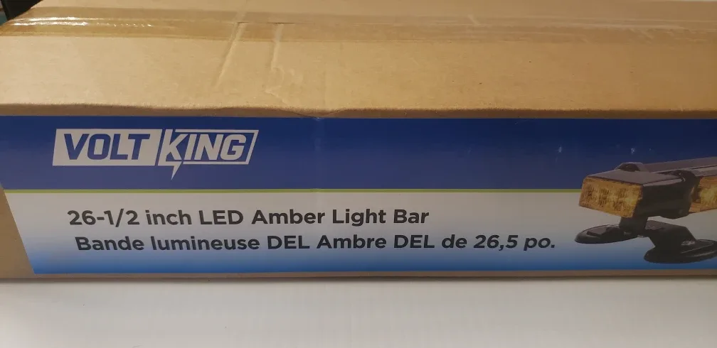 Voltking 26-1/2 inch LED Amber Light Bar image indicator(4)