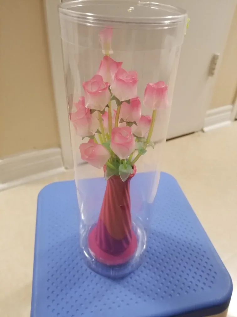 Pink Artificial Rose Bouquet thumbnail