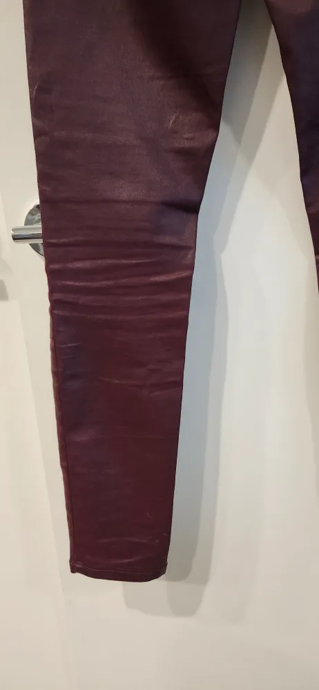 Massimo Dutti Skinny fit leather pants size 4 image indicator(4)