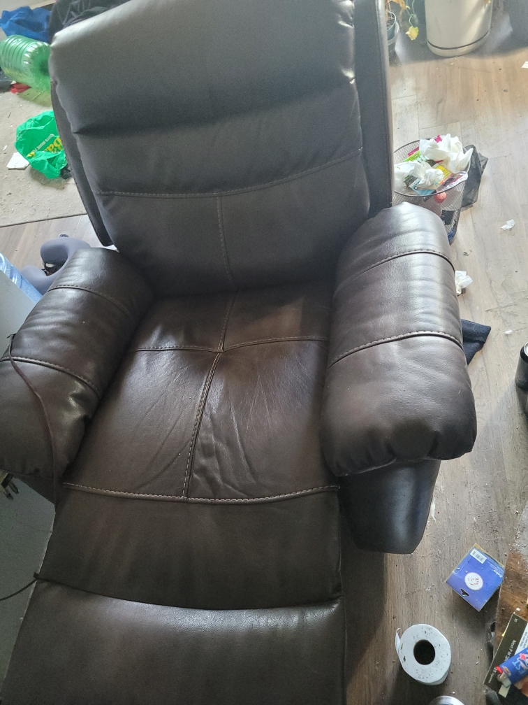 Reclining Love Seat and Matching Recliner - photo 2