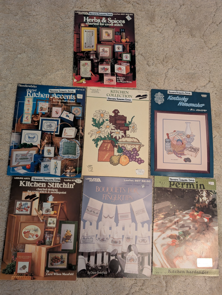 Set 19 -  Seven Cross Stitch Patterns books