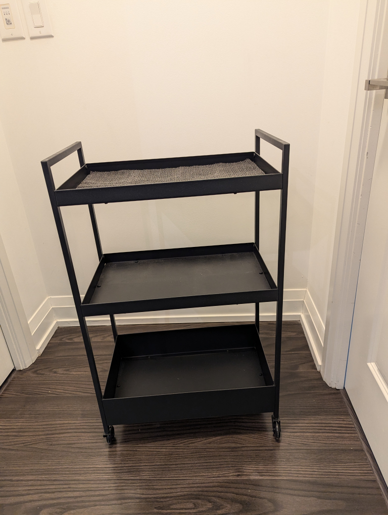 Ikea Black Metal Rolling Cart - photo 4