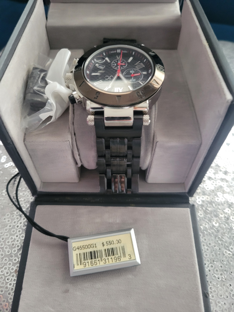 Guess Collection Mens Black Chronograph Watch - photo 2