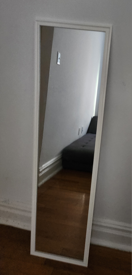 Full Length Mirror with White Frame - photo 2