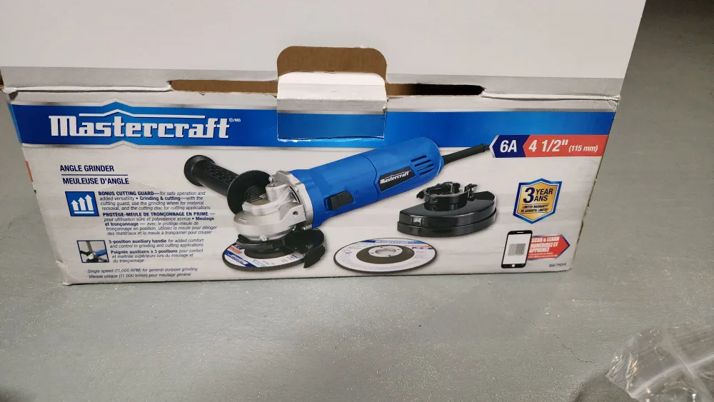 Mastercraft 6A Angle Grinder, 4.5-in image indicator(2)