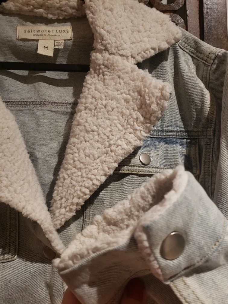 Sherpa Collar Denim Jacket image indicator(4)