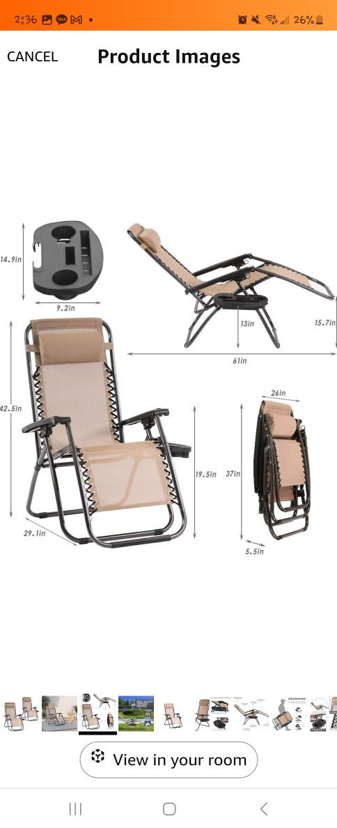 2 Reclining Folding Chairs - photo 3