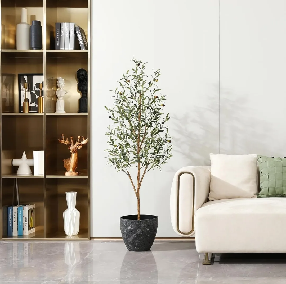 5ft Faux Olive Tree image indicator(3)