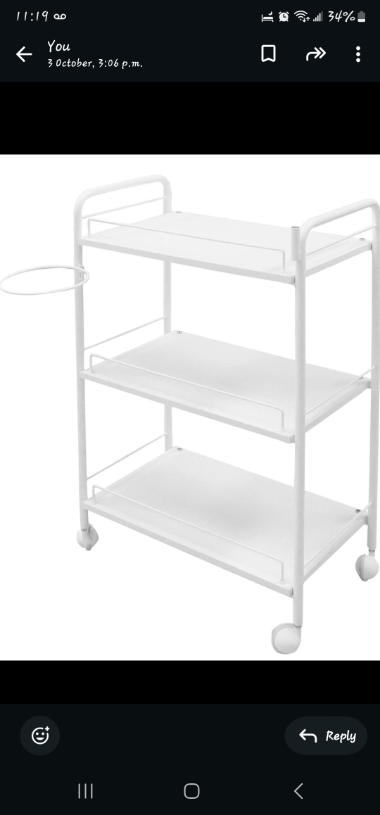 White Rolling trolly for spas - photo 2
