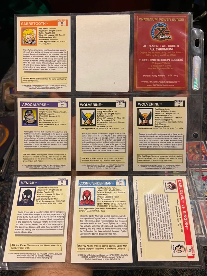 Marvel and 2 transformers vintage retro Trading Cards image indicator(3)