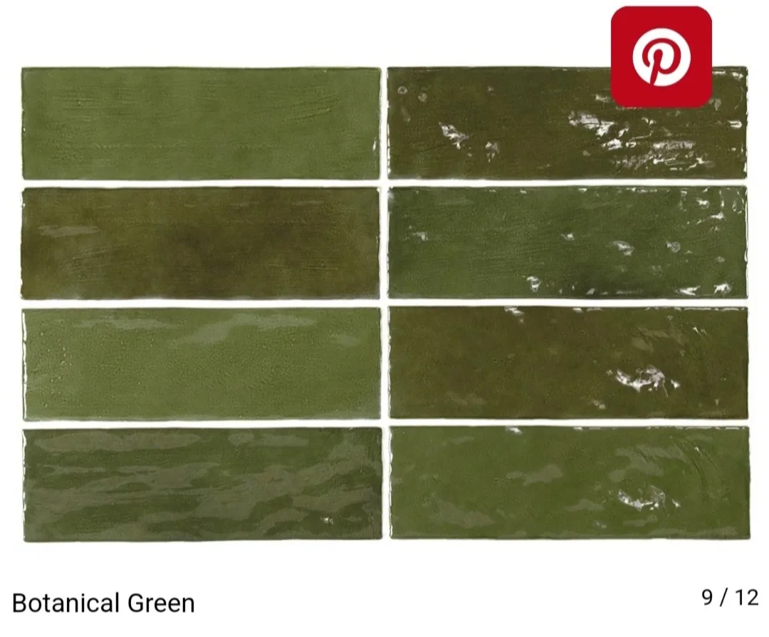 Equipe La Riviera Botanical Green Tiles NIB image indicator(2)
