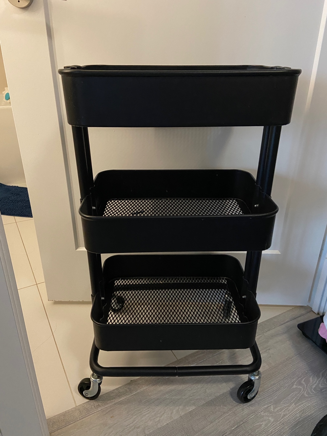 IKEA RÅSKOG Utility Cart - Black