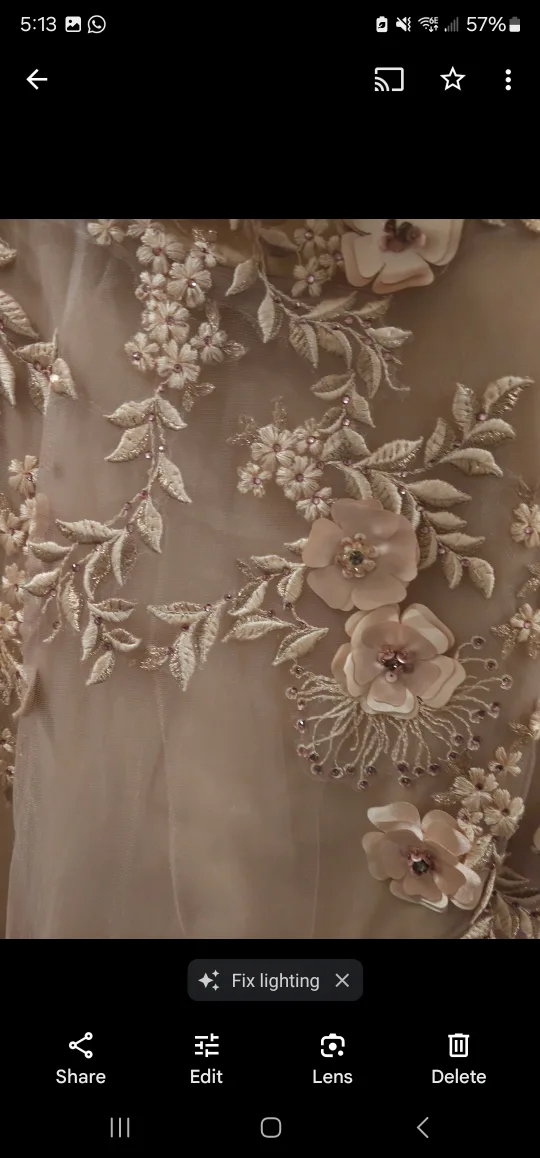 Floral Embroidered Long Dress image indicator(3)