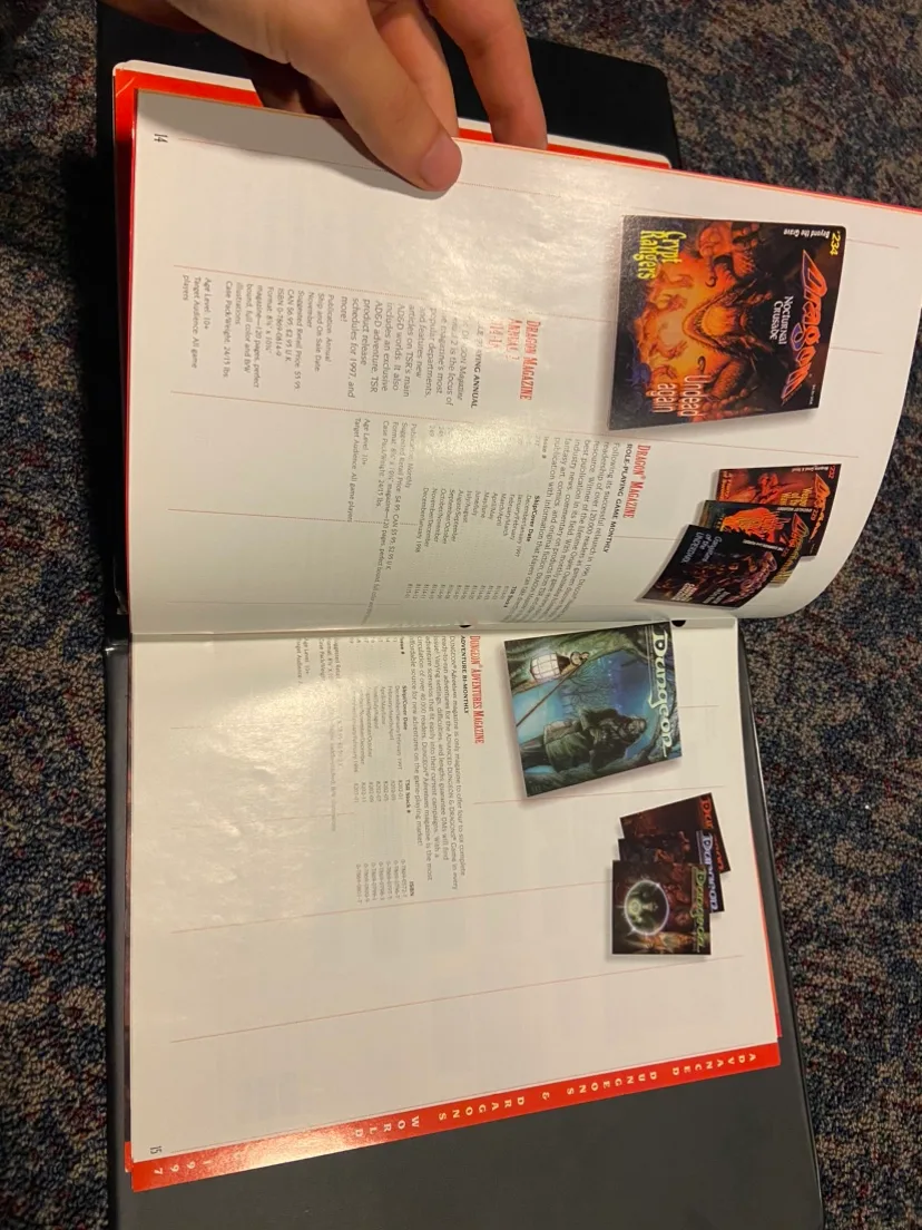 1997 TSR Catalog and Sales Kit image indicator(10)