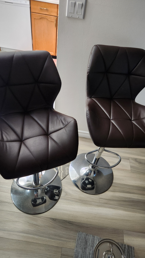 Chairs Set of two modern adjustable bar stools