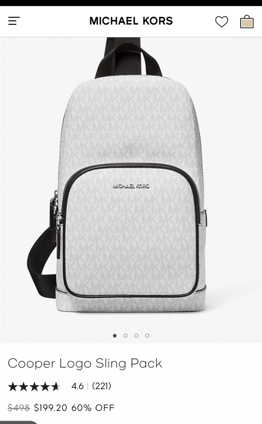Michael Kors Cooper Logo Sling Pack