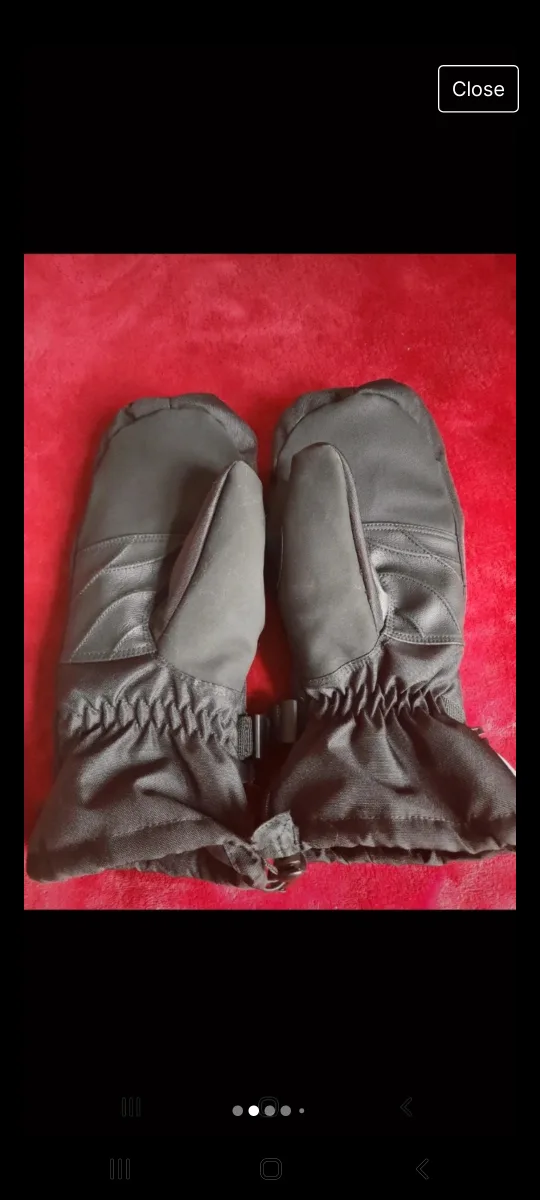 Gordini Black Ski Mittens Size M image indicator(2)