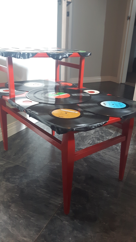 Vintage Record End Table - photo 4