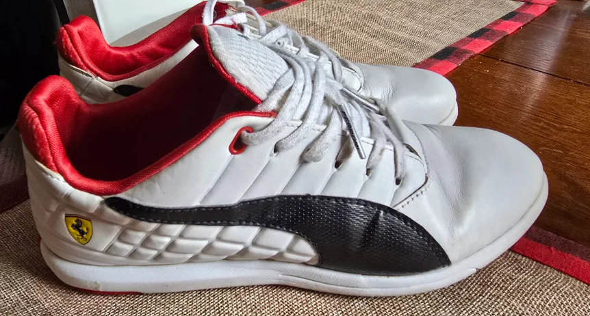 Puma Ferrari Mens Size EU39 White Sneakers image indicator(2)