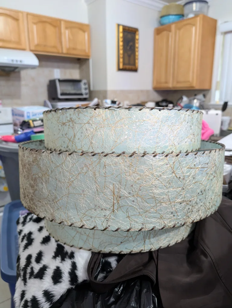 3-Tier Fibreglass Vintage Modern Light Fixture Shades image indicator(2)