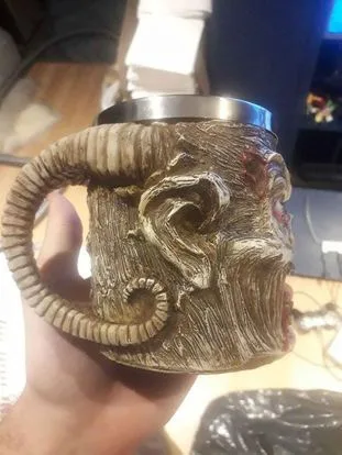 Creepy demon horror mug cup image indicator(3)