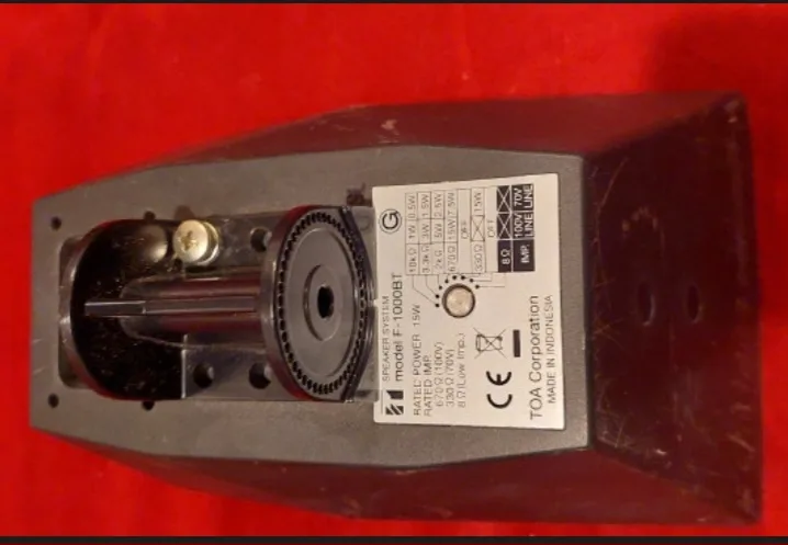TOA F-1000BT Wide-dispersion Speakers in black image indicator(2)