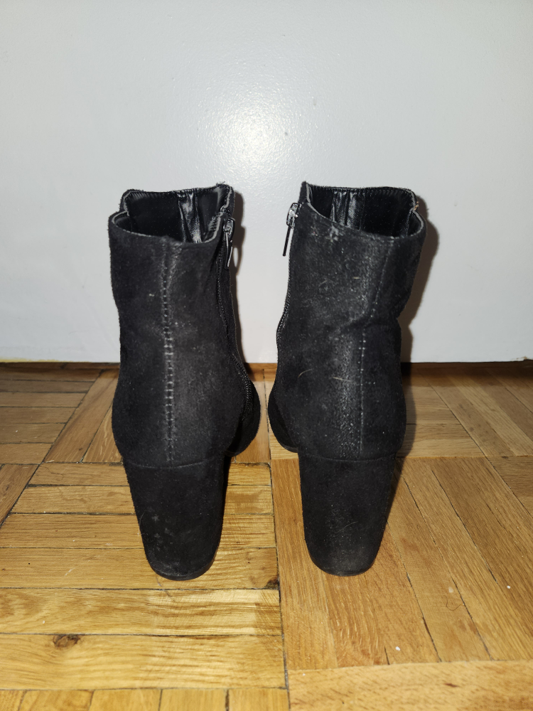 Black Suede Booties - photo 3