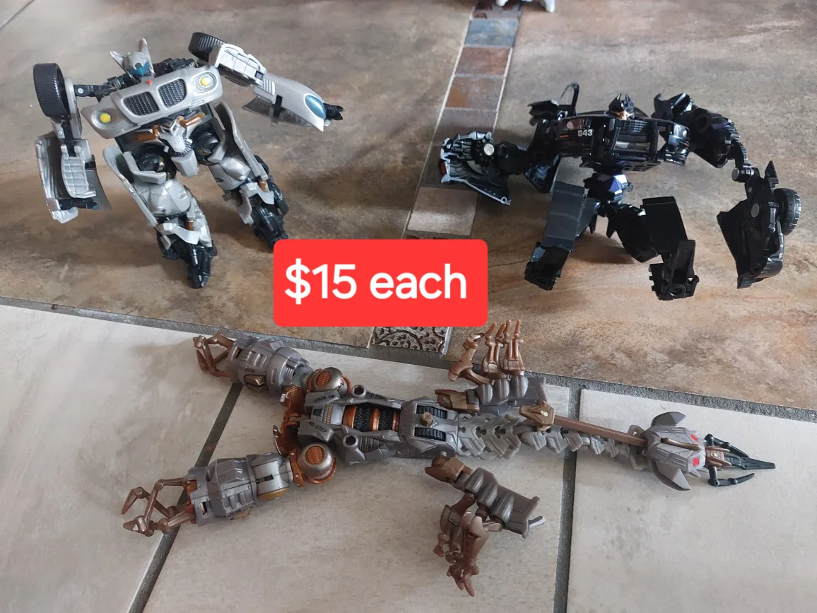 Transformers toys *price on the photos or $60 for all image indicator(3)