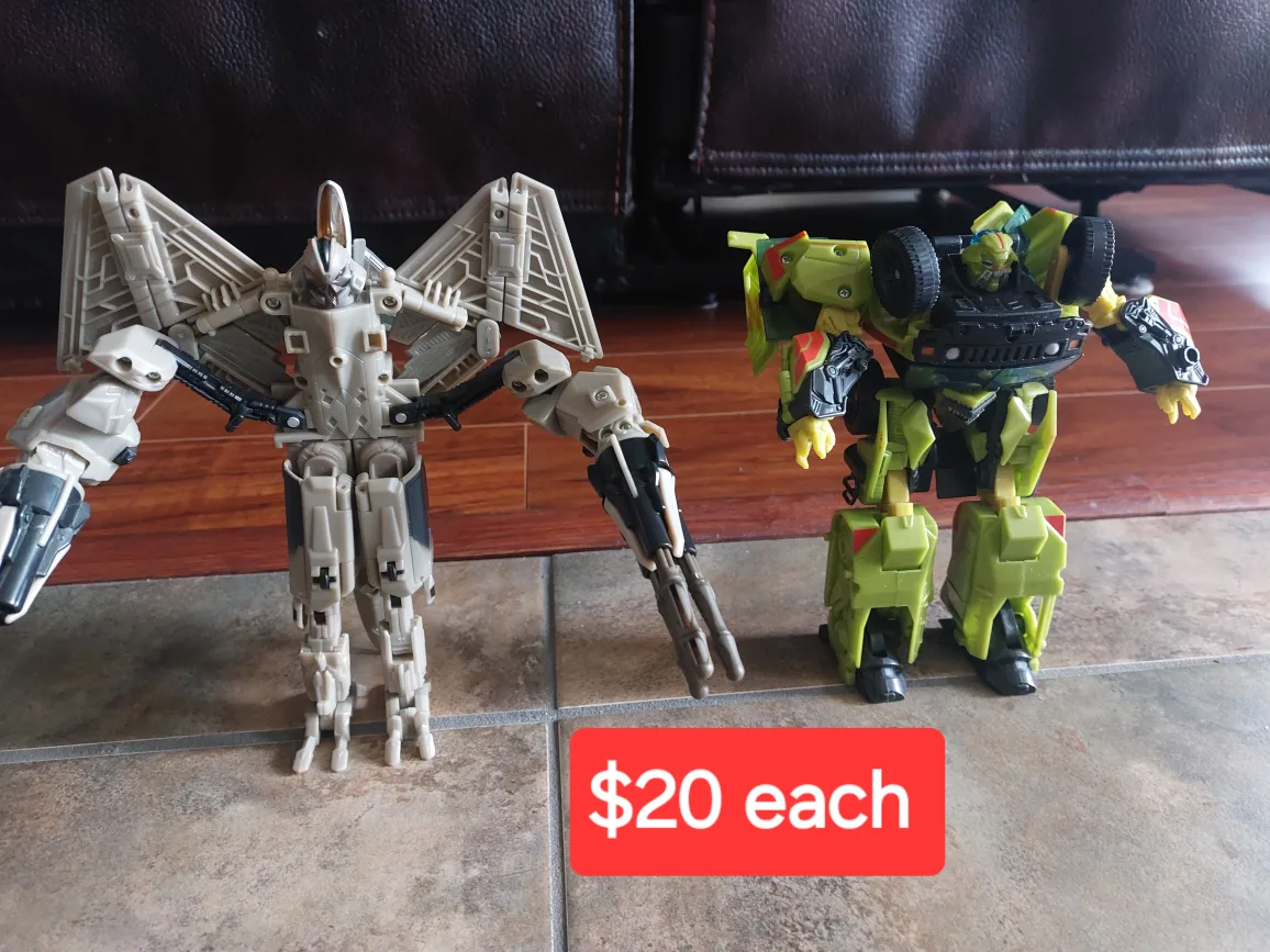 Transformers toys *price on the photos or $60 for all image indicator(5)