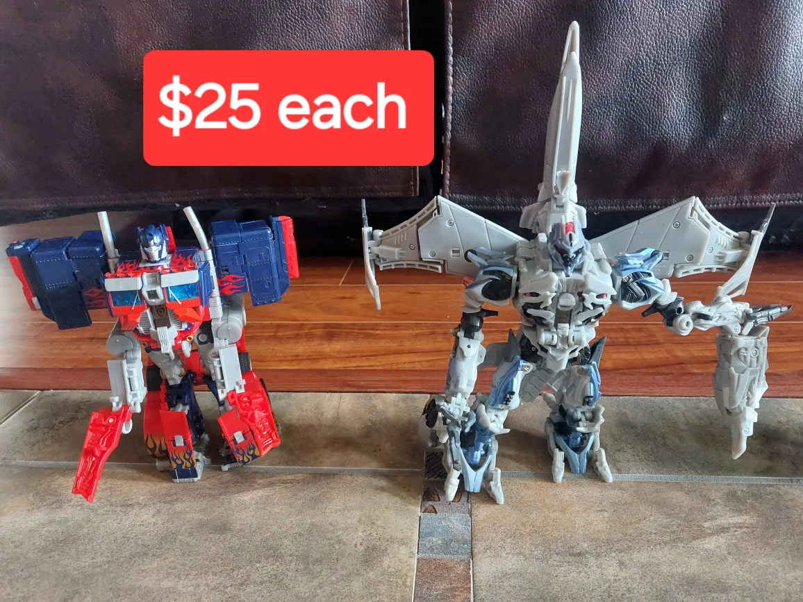 Transformers toys *price on the photos or $60 for all image indicator(6)