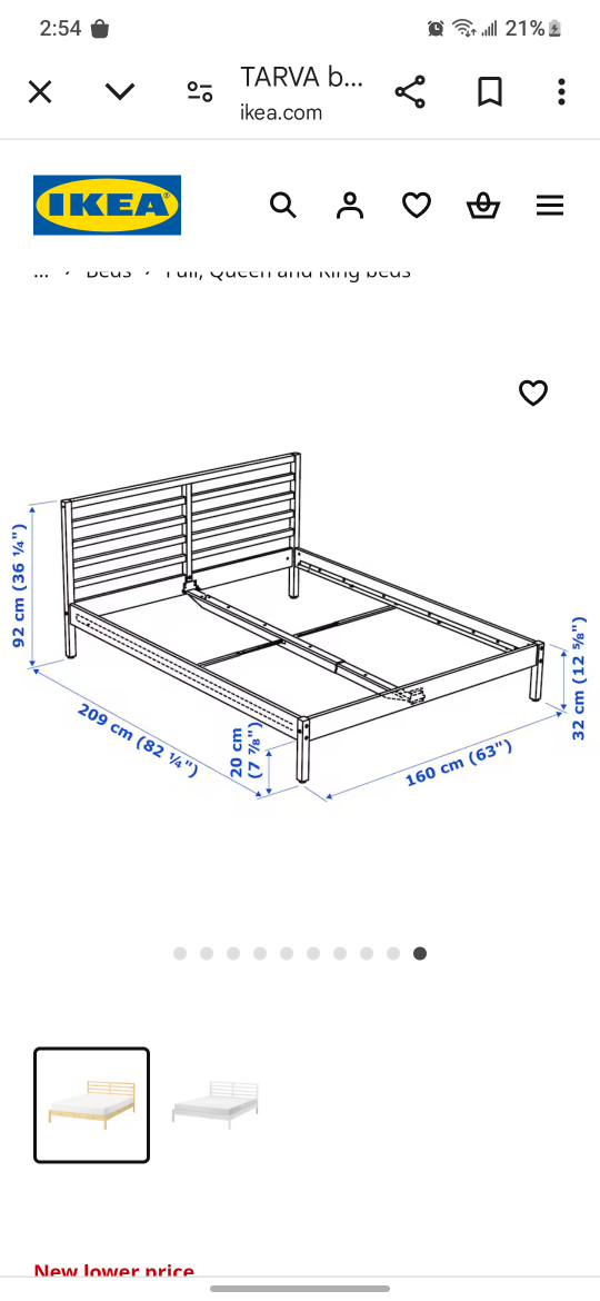 IKEA TARVA Queen Bed Frame - photo 4