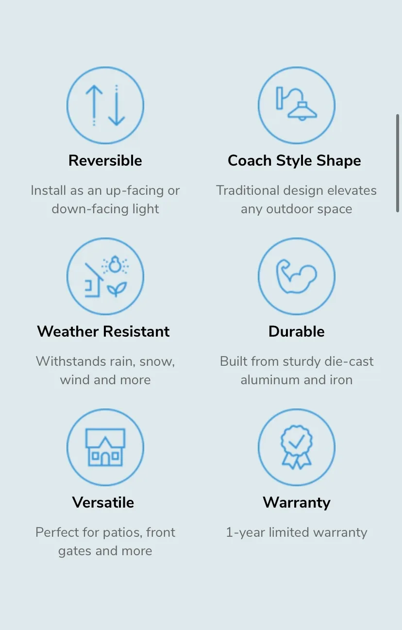 Outdoor Wall Lights (Set of 3) image indicator(5)