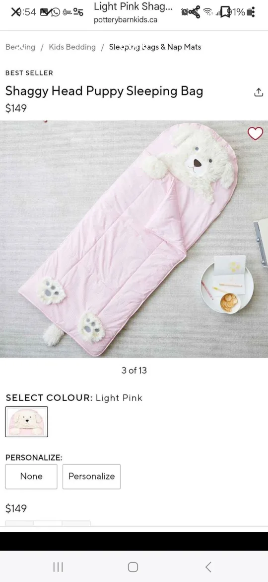 Pottery Barn Kids Dog Sleep Sack image indicator(6)