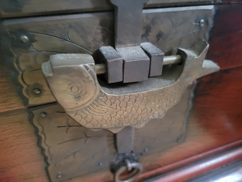 Antique Wooden Chest with Intricate Carvings - photo 3