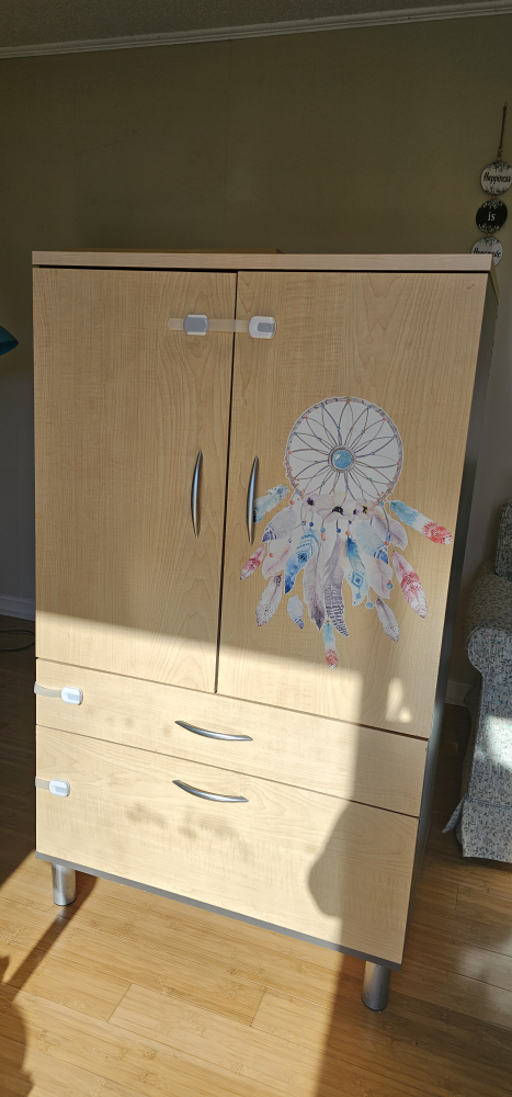 Wooden Cabinet with 2 Drawers and 2 Doors