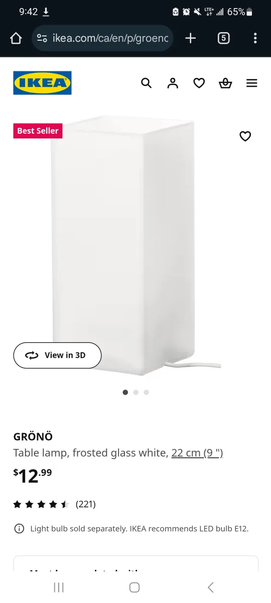 IKEA GRÖNÖ Table Lamp image indicator(3)