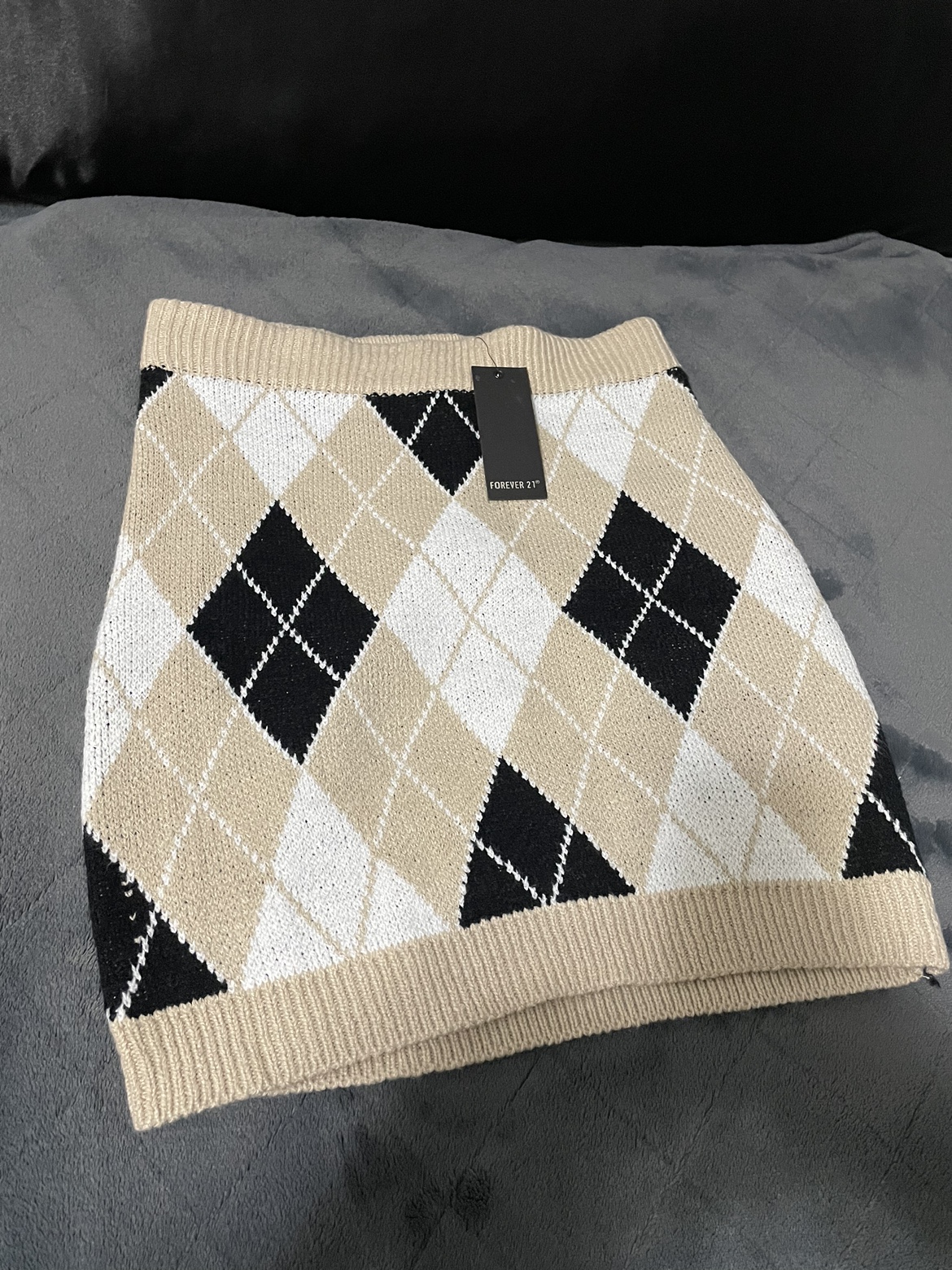 Forever 21 Argyle Mini Skirt