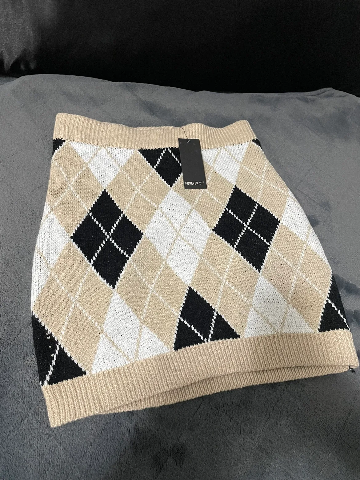 Forever 21 Argyle Mini Skirt