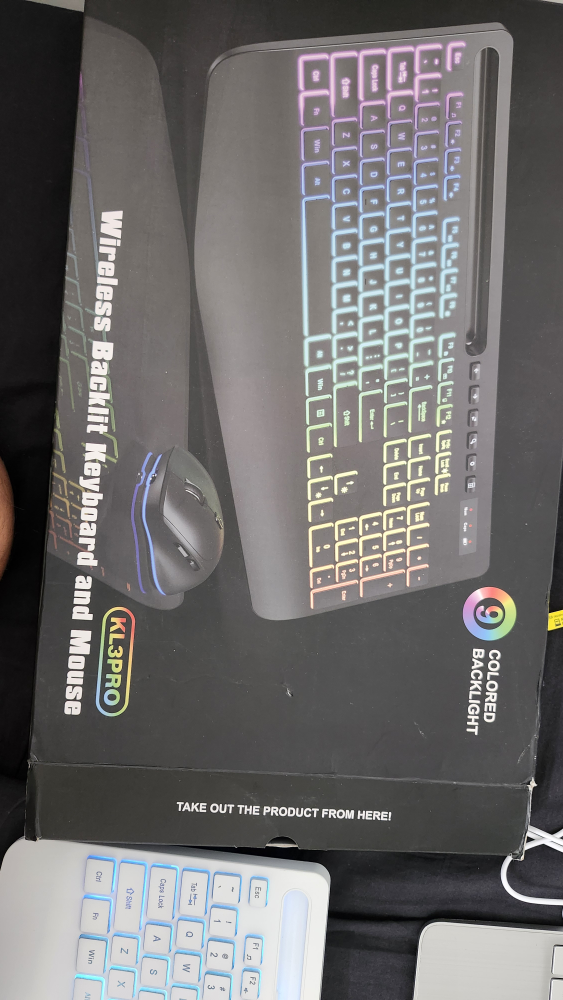 Wireless Keyboard and Mouse Combo with Backlight